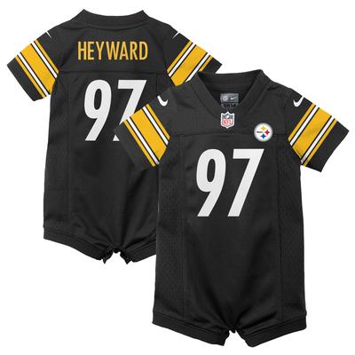 Pittsburgh Steelers Nike Home Jersey Strampler – Schwarz – Cameron Heyward – Neugeborene Image