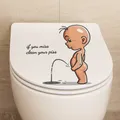 Autocollants muraux décoratifs anglais pour toilettes 30x40cm Stickers muraux simples et créatifs