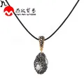 Collier de perles naturelles en Zircon cubique luxe goutte d'eau pendentif irrégulier en corde