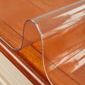Nappe Transparente Rectangulaire en Verre Souple en PVC,Protection de Table de 1.5mm,Nappe