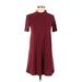 BCBGeneration Casual Dress - A-Line: Red Solid Dresses - Women's Size X-Small