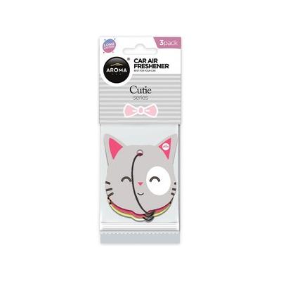 Aroma Car Cutie Series Air Fresheners & Cat Deodorizer, 3 count