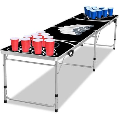 Hengmei - Tischtennisplatten Beer Pong Tisch Set Bierpongtisch Höhenverstellbar Klappbarer Table