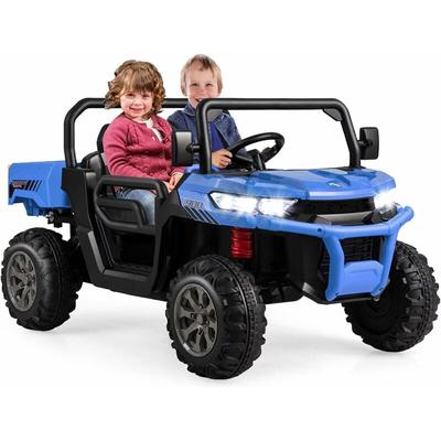 Goplus - Kinder Elektroauto, 2-Sitzer Kinderauto mit Kippbett & Schaufel, Fernbedienung, Musik, Image