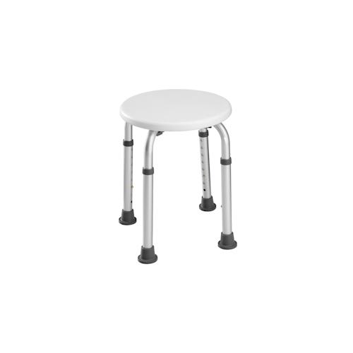 tectake Duschhocker rund - weiß - 402509