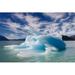Millwood Pines Blue Floating Iceberg by Patrickpoendl - Wrapped Canvas Print Canvas | 20 H x 30 W x 1.25 D in | Wayfair