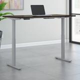 Bush Business Furniture Move 60 Series Height Adjustable Standing Desk Wood/Metal in Gray/Brown | 47.68 H x 59.45 W x 29.37 D in | Wayfair