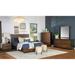 Gracia Walnut 4-piece Bedroom Set with 2 Nightstands and Dresser