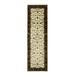 Shahbanu Rugs Ivory, Hand Knotted Rajasthan with All Over Design, Thick and Plush Wool and Silk, Runner Oriental Rug (2'6"x8'2")