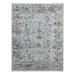 Shahbanu Rugs Gray Broken and Erased Persian Heriz All Over Design with Soft Color Pallet Soft Wool Hand Knotted Rug (8'x9'10")