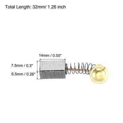 Carbon Brushes 0.55x0.3x3.58 Inch for Electric Motors Power Tool, 4Pcs - 0.55x0.3x3.58 Inch