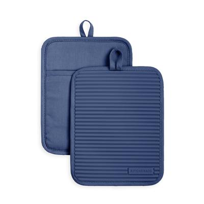 KitchenAid Ribbed Soft Silicone Pot Holder 2-Pack Set, 7