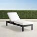 Calhoun Aluminum Chaise in Matte Black Finish - Rumor Midnight, Standard - Frontgate