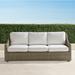 Ashby Sofa with Cushions in Putty Finish - Cara Stripe Air Blue, Standard - Frontgate