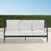 Trelon Aluminum Sofa in Matte Black Finish - Rumor Midnight - Frontgate