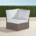 Ashby Corner Chair with Cushions in Putty Finish - Coffee - Frontgate