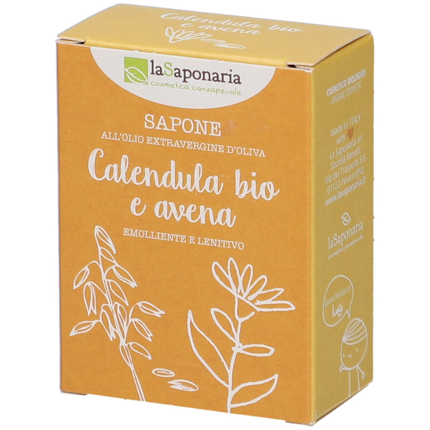 La Saponaria Calendula E Germe Di Grano 100 g Sapone