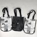 Lululemon Athletica Bags | 3 Lululemon Reusable Small Totes Bag | Color: Black/White | Size: Os