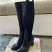 Tory Burch Shoes | Like New Tory Burch Preston Lug Sole Boot Size 9 | Color: Black/Blue | Size: 9