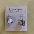 Jessica Simpson Jewelry | Jessica Simpson Crystal Drop Earring/ Silver Tone | Color: Silver | Size: Os