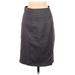 H&M Casual Skirt: Gray Solid Bottoms - Women's Size 8