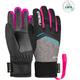 REUSCH Kinder Handschuhe Reusch Bolt SC GTX Junior, Größe 6,5 in black / black melange / pink glo