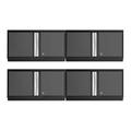 NewAge Products 4 x BOLD Series 3.0 Grey 36" Wall Cabinets