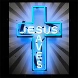 Neonetics Jesus Saves 20-Inch Neon Sign