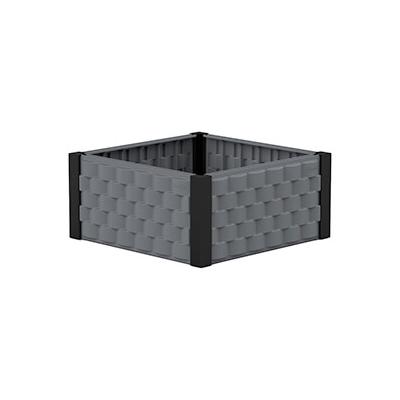DuraMax Square Garden Bed Grey and Black