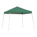 ShelterLogic 10x10 Slanted Pop-up Canopy with Black Roller Bag (Green Cover)