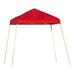 ShelterLogic 8x8 Slanted Pop-up Canopy with Black Roller Bag (Red Cover)