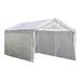 ShelterLogic 12x20 Canopy Enclosure Kit for 2" Frame (White Cover)