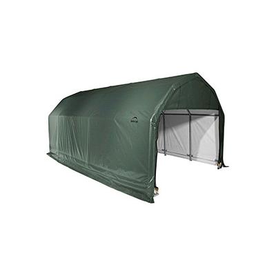 ShelterLogic 12x24x11 ShelterCoat Barn Style Shelter (Green Cover)