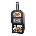 Chicago Brick Oven 38" x 28" Hybrid Countertop Natural Gas / Wood Pizza Oven with Stand (Copper Vein - Commercial)