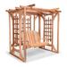 All Things Cedar Cedar Pergola Swing Set