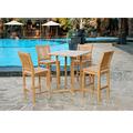 Tortuga Outdoor Products Jakarta 5-Piece Teak Bar Set