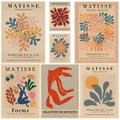 Affiche en papier kraft rétro de Henri Matisse peinture d'art mural décoration de chambre Kawaii
