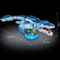Modèle de blocs de construction de dinosaures pour enfants monde du parc mosasaurus océan modèle