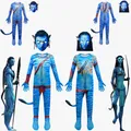 Avatar The Way of Water Alien Cosplay Costume pour enfants combinaison 3D masque d'Halloween