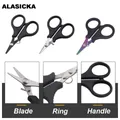 ALASICKA – ciseaux de pêche multifonctions en acier inoxydable ciseaux à plomb ciseaux PE de plein