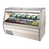 Howard-McCray SC-CDS35-6-LED 71" Full Service Deli Case w/ Straight Glass - (2) Levels, 115v, White