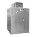 Norlake KLF88-C Indoor Walk-In Freezer w/ Left Hinge Door - Top Mount Compressor, 8' x 8' x 6' 7"H, Floor