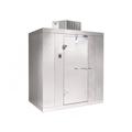 Norlake KODF614-C Kold Locker Outdoor Walk-In Freezer w/ Left Hinge Door - Top Mount Compressor, 6' x 14' x 6' 7"H, Floor