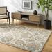 Teom 8' x 11' Traditional Wool Khaki/Dark Gray/Rose Cream/Clay/Multi Brown Area Rug - Hauteloom