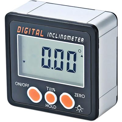 Inclinometro digitale 0-360 ° Goniometro elettronico in lega di alluminio Shell Digital Bevel Box