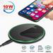 Wireless Charger Qi-Certified 10W Max Fast Wireless Charging Pad Compatible with All Qi-Enabled Phones(No AC Adapter) (Black)