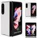 for Samsung Galaxy Z Fold 4 Carbon Fiber Case Carbon Carbon Fiber Texture Leather Phone Cases for Samsung Z Fold 4 case Shell Aramid Fiber Super Light Phone Shell Have Strong Impact Resistance White