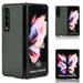 for Samsung Galaxy Z Fold 4 Carbon Fiber Case Carbon Carbon Fiber Texture Leather Phone Cases for Samsung Z Fold 4 case Shell Aramid Fiber Super Light Phone Shell Have Strong Impact Resistance Green