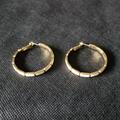 Kate Spade Jewelry | Kate Spade New York Hoop Earrings | Color: Gold/White | Size: 1 1/3 Inches In Diameter