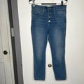 Madewell Jeans | Madewell Roadtripper Jeggings Petites 26 Buttonfly Light Wash Blue Denim | Color: Blue | Size: 26